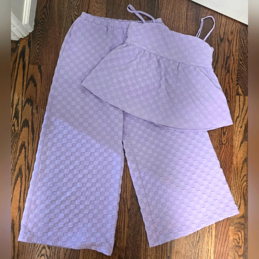 BOUTIQUE Lavender Wide Leg Set